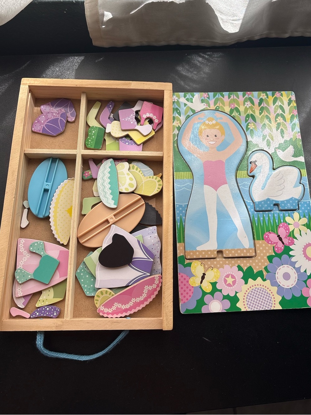 Melissa and Doug magnetic ballerina wooden set